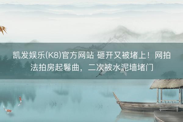 凯发娱乐(K8)官方网站 砸开又被堵上！网拍法拍房起鬈曲，二次被水泥墙堵门