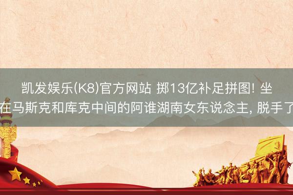 凯发娱乐(K8)官方网站 掷13亿补足拼图! 坐在马斯克和库克中间的阿谁湖南女东说念主, 脱手了