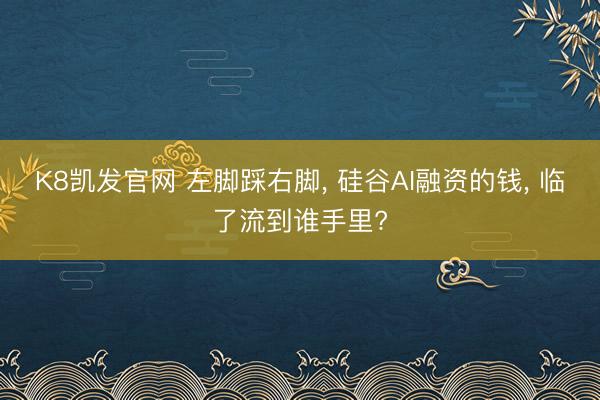 K8凯发官网 左脚踩右脚， 硅谷AI融资的钱， 临了流到谁手里?