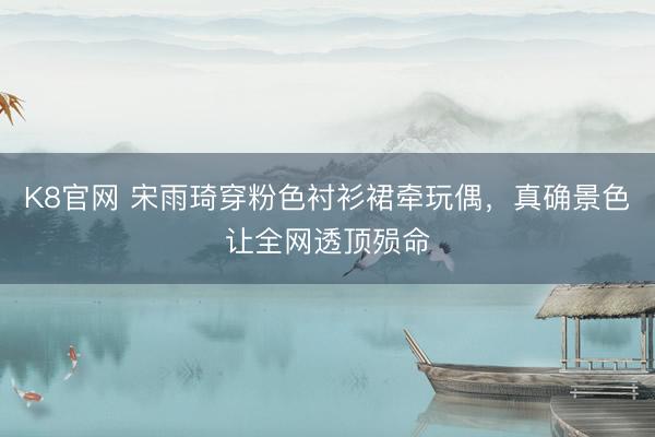 K8官网 宋雨琦穿粉色衬衫裙牵玩偶，真确景色让全网透顶殒命